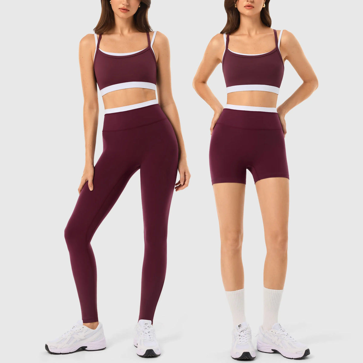 Elevate Your Workout with the INNO MINT Women's 2-Piece Matching Set: Seamless Yoga Leggings & Padded Sports Bra for Ultimate Comfort and Style