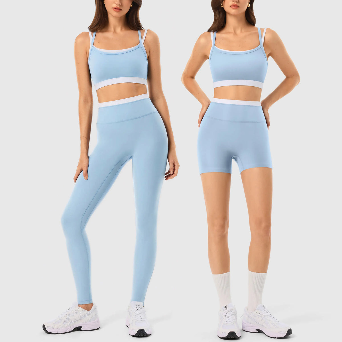 Elevate Your Workout with the INNO MINT Women's 2-Piece Matching Set: Seamless Yoga Leggings & Padded Sports Bra for Ultimate Comfort and Style