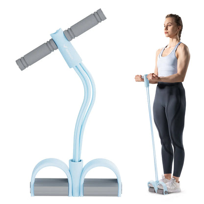 Transform Your Home Workouts with the Merach Multifunction Pedal Resistance Band - Achieve Full-Body Fitness Anytime!