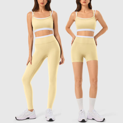 Elevate Your Workout with the INNO MINT Women's 2-Piece Matching Set: Seamless Yoga Leggings & Padded Sports Bra for Ultimate Comfort and Style