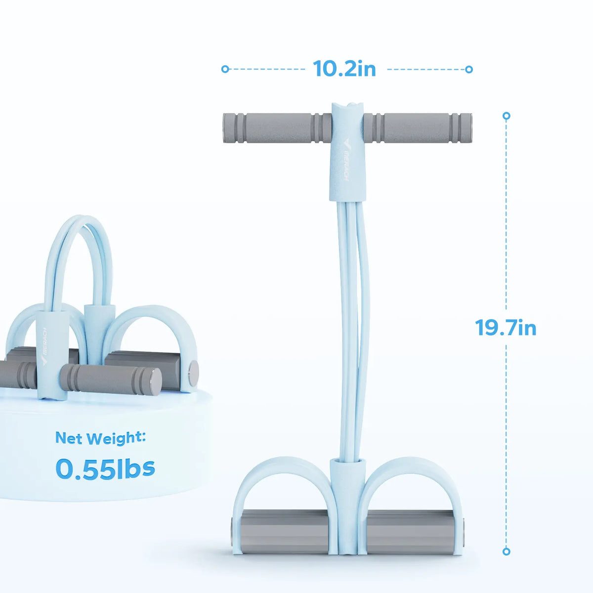 Transform Your Home Workouts with the Merach Multifunction Pedal Resistance Band - Achieve Full-Body Fitness Anytime!