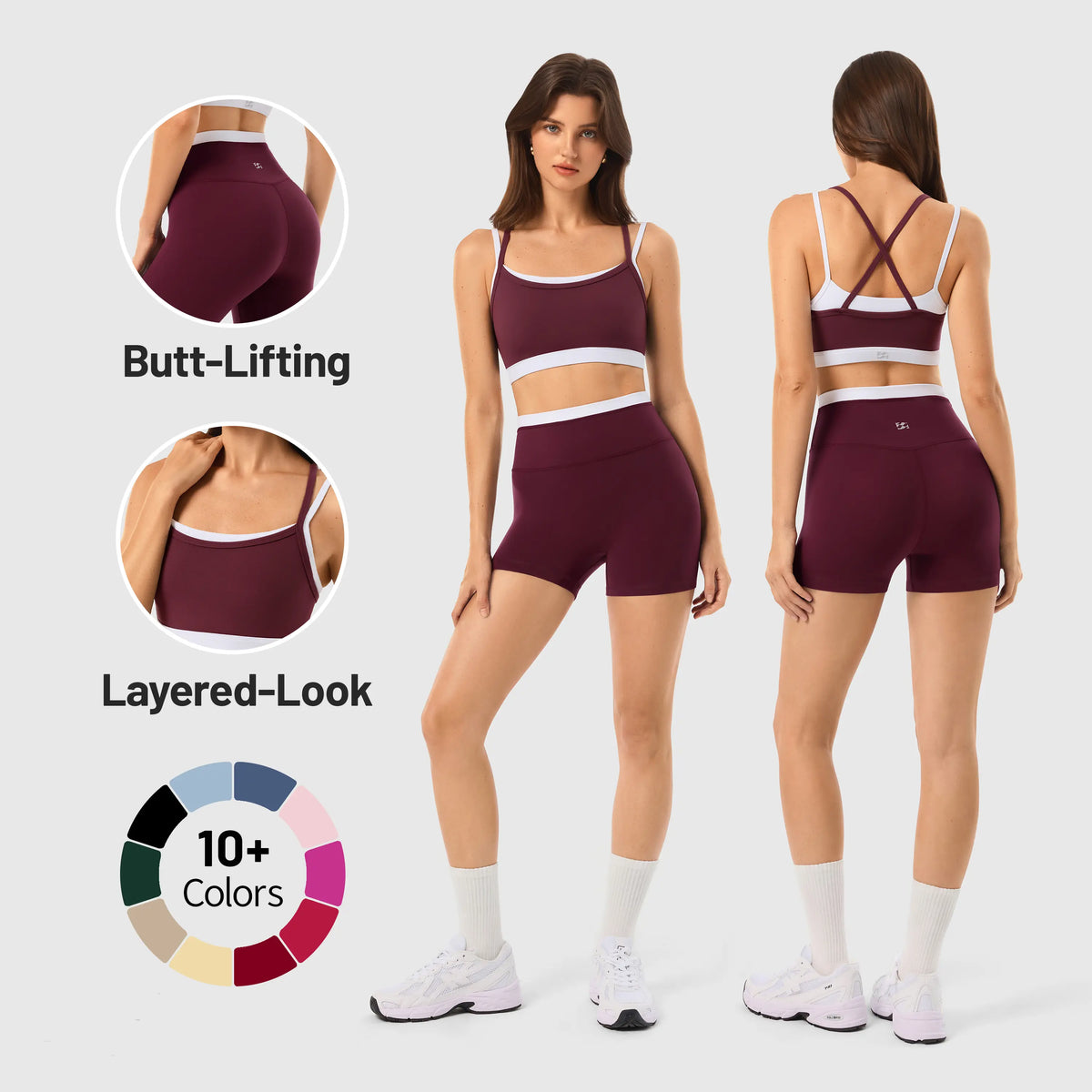 Elevate Your Workout with the INNO MINT Women's 2-Piece Matching Set: Seamless Yoga Leggings & Padded Sports Bra for Ultimate Comfort and Style