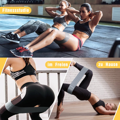 Transform Your Workout with Our Non-Slip Resistance Bands for Legs and Butt - 3 Levels of Elastic Bands for Ultimate Glute Training!