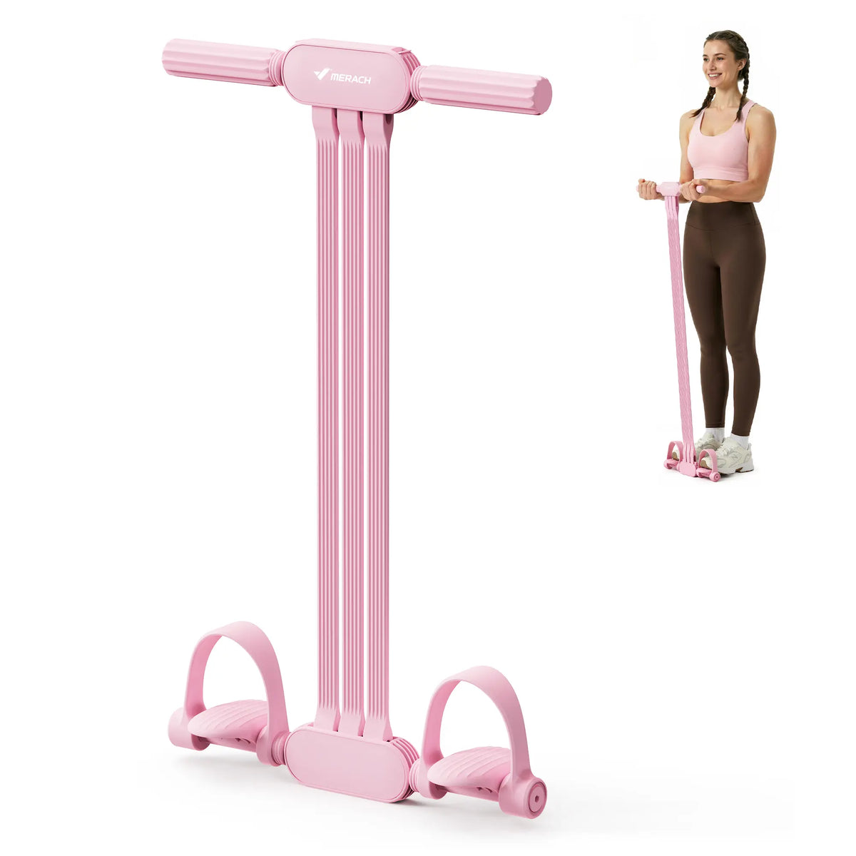 Transform Your Home Workouts with the Merach Multifunction Pedal Resistance Band - Achieve Full-Body Fitness Anytime!