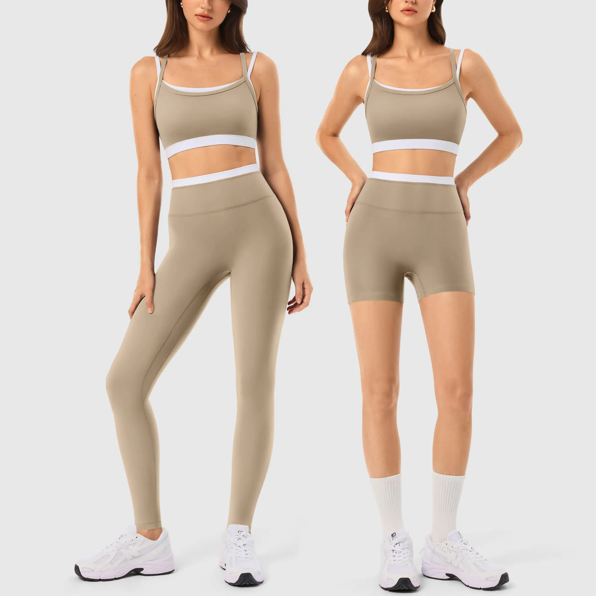 Elevate Your Workout with the INNO MINT Women's 2-Piece Matching Set: Seamless Yoga Leggings & Padded Sports Bra for Ultimate Comfort and Style