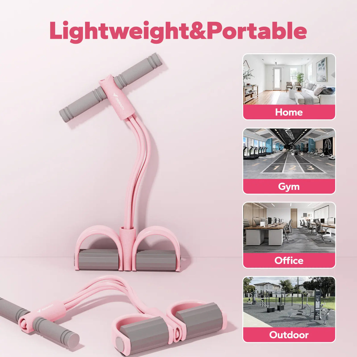 Transform Your Home Workouts with the Merach Multifunction Pedal Resistance Band - Achieve Full-Body Fitness Anytime!