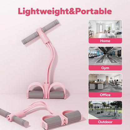 Transform Your Home Workouts with the Merach Multifunction Pedal Resistance Band - Achieve Full-Body Fitness Anytime!