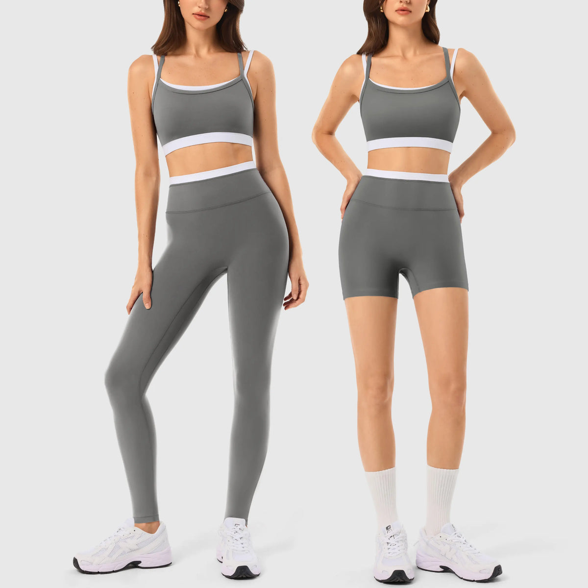 Elevate Your Workout with the INNO MINT Women's 2-Piece Matching Set: Seamless Yoga Leggings & Padded Sports Bra for Ultimate Comfort and Style