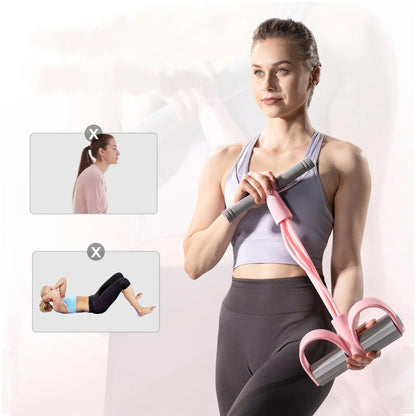 Transform Your Home Workouts with the Merach Multifunction Pedal Resistance Band - Achieve Full-Body Fitness Anytime!