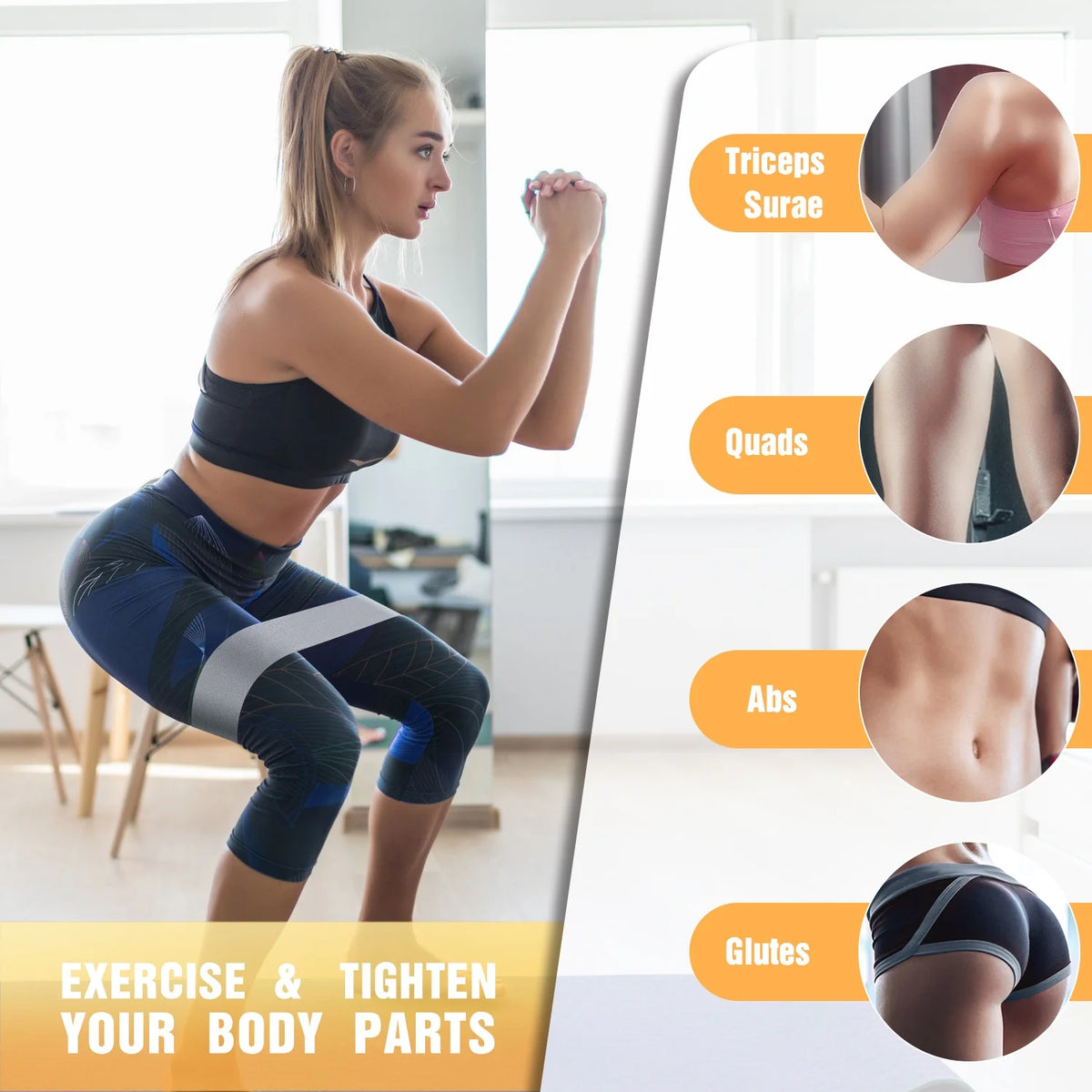 Transform Your Workout with Our Non-Slip Resistance Bands for Legs and Butt - 3 Levels of Elastic Bands for Ultimate Glute Training!