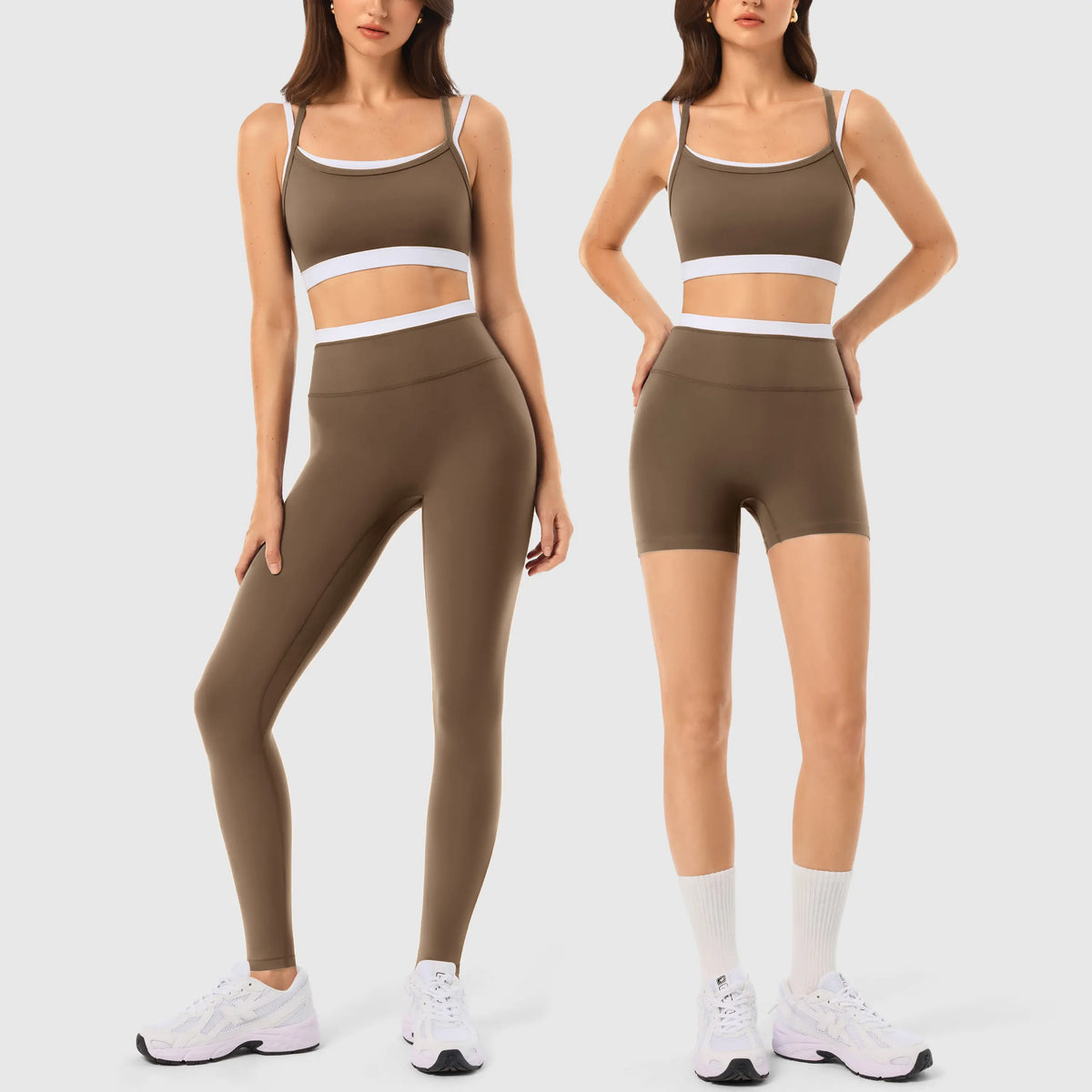 Elevate Your Workout with the INNO MINT Women's 2-Piece Matching Set: Seamless Yoga Leggings & Padded Sports Bra for Ultimate Comfort and Style