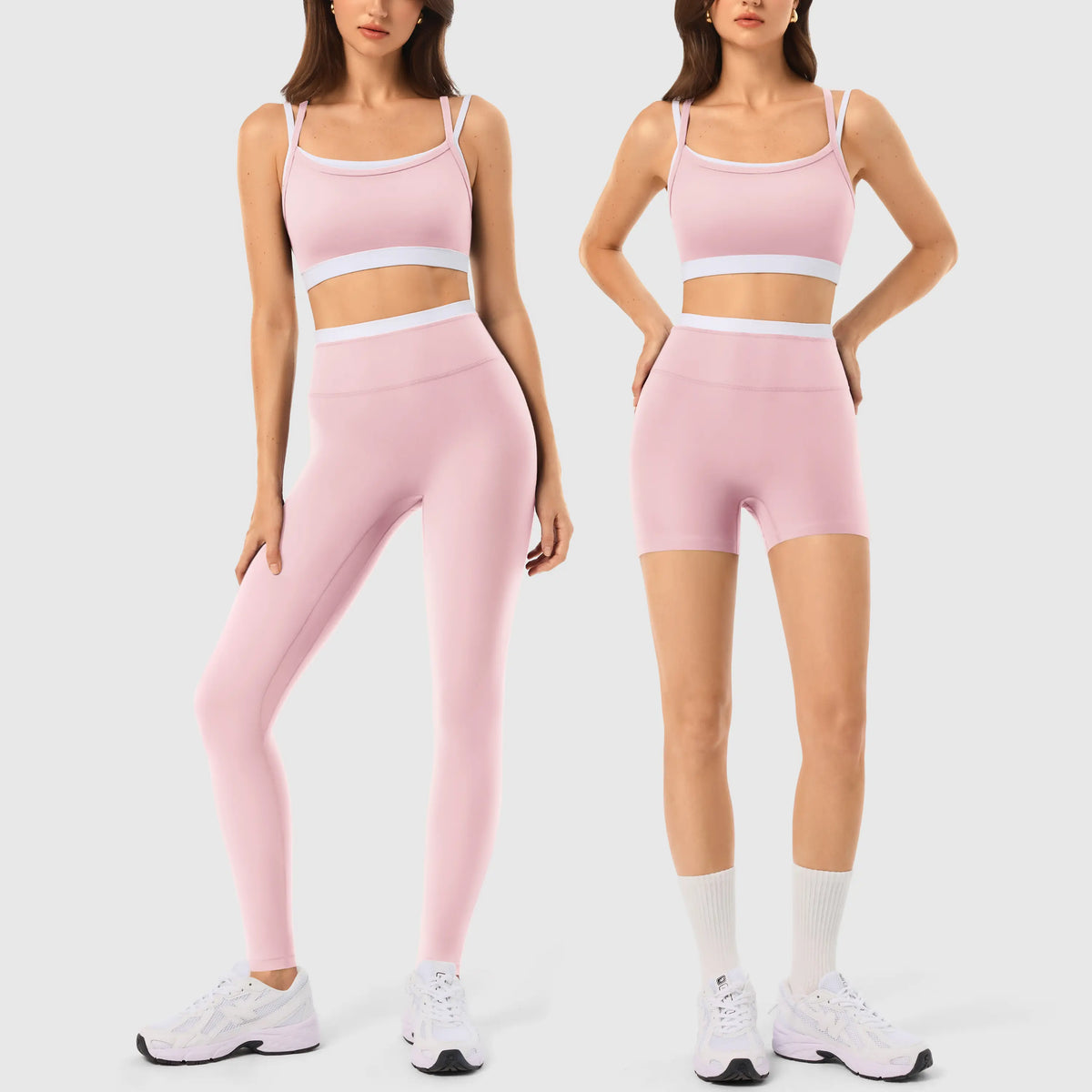 Elevate Your Workout with the INNO MINT Women's 2-Piece Matching Set: Seamless Yoga Leggings & Padded Sports Bra for Ultimate Comfort and Style