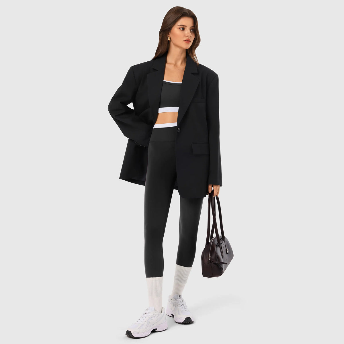Elevate Your Workout with the INNO MINT Women's 2-Piece Matching Set: Seamless Yoga Leggings & Padded Sports Bra for Ultimate Comfort and Style