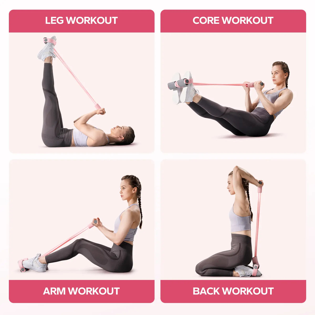 Transform Your Home Workouts with the Merach Multifunction Pedal Resistance Band - Achieve Full-Body Fitness Anytime!