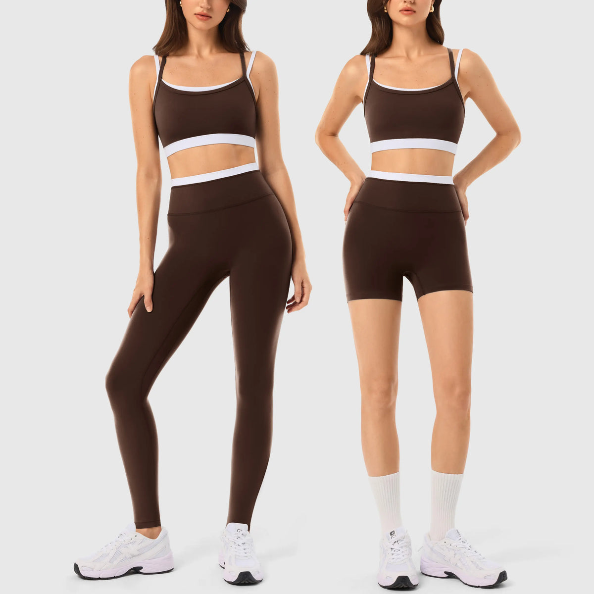 Elevate Your Workout with the INNO MINT Women's 2-Piece Matching Set: Seamless Yoga Leggings & Padded Sports Bra for Ultimate Comfort and Style