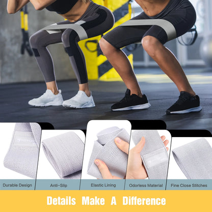 Transform Your Workout with Our Non-Slip Resistance Bands for Legs and Butt - 3 Levels of Elastic Bands for Ultimate Glute Training!